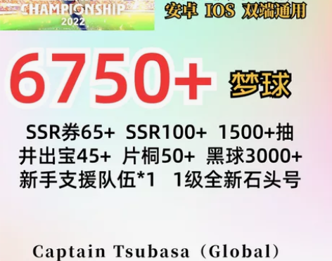 足球小将国际服石头号1级全新6790+球！...