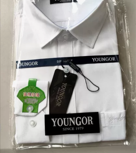 全新雅戈尔男士白色长袖衬衫，商务衬衫，全白...