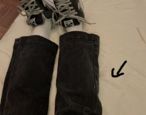 卤卤lulu黑色直筒牛仔裤女秋季2022年...