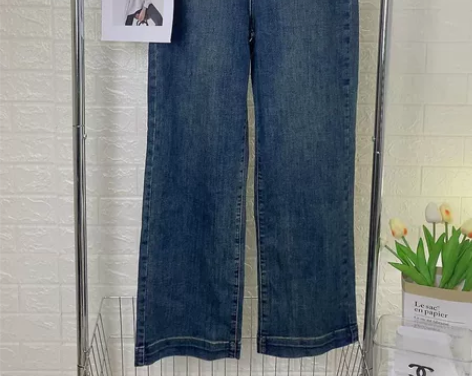 复古兰阔腿牛仔裤 L码 全新 腰围70 有...