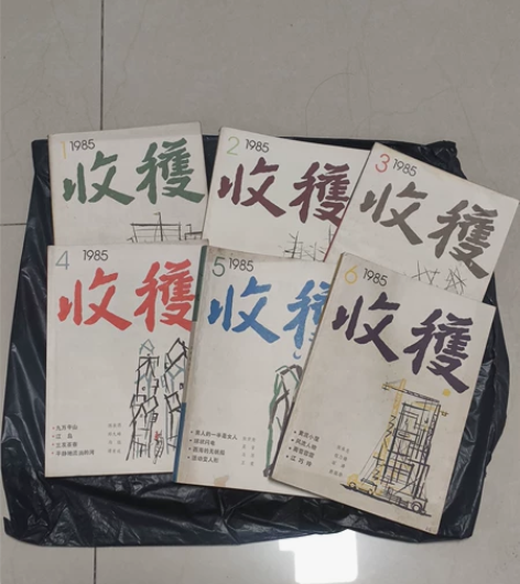 收获，双月刊，小说散文诗歌，1985年6册...