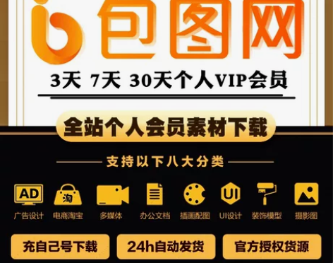 包图网个人VIP一天(可以下10次) 元素...