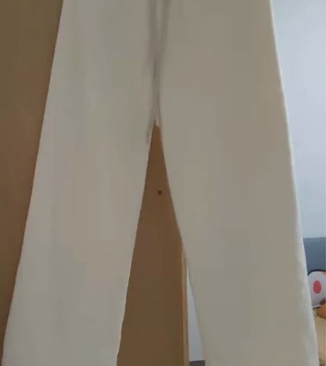 全新未穿原白色阔腿裤 适合90-140斤内...