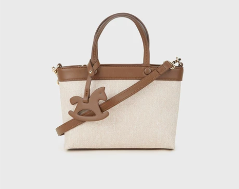 ?热风2023年春季新款女士撞色手提包 感...