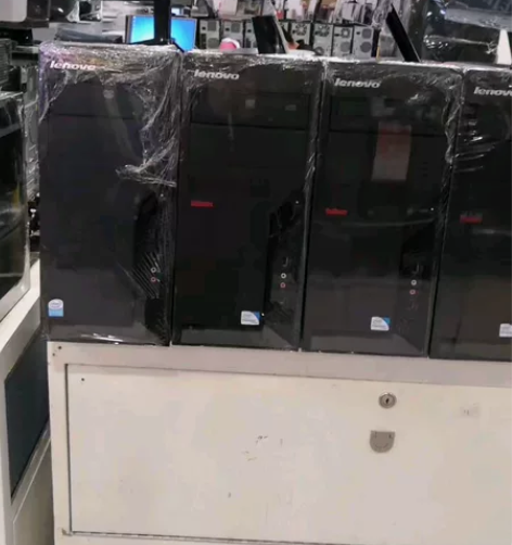 联想四核办公游戏电脑主机品牌台式机电脑主机...