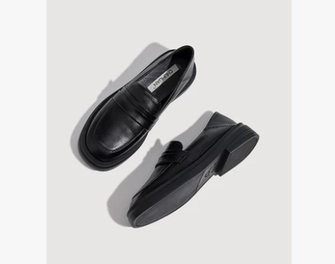 美人黑马 赫本风小皮鞋女平底2022年新款...