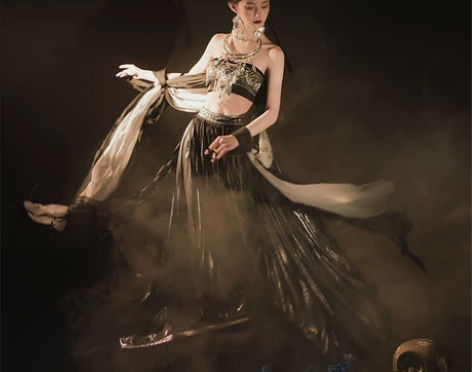 汉服麦叙婆娑影原创异域敦煌短抹胸汉服裙女表...