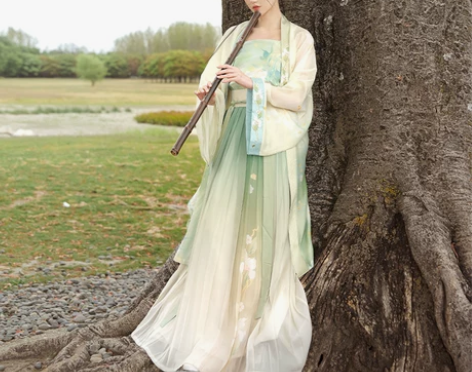 桔屿原创汉服女宋制三件套【晴光霁晓】吊带长...