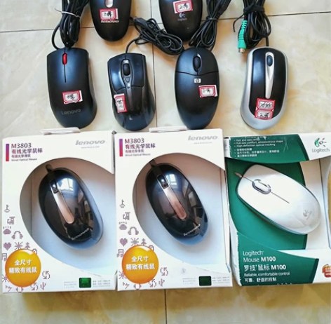 鼠标区，联想惠普有线鼠标。（罗技已出） 旧...