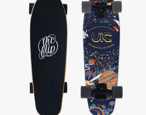 VIC枫木大鱼板 代步刷街小鱼板四轮成人公...