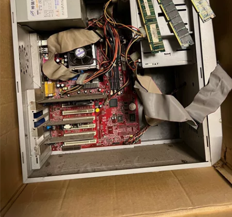 电脑老电脑机箱主板内存各种卡 商品说明：个...