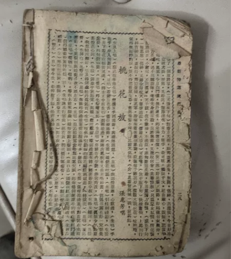 老家翻出来的,个别地方被蛀虫咬坏 售出不退...