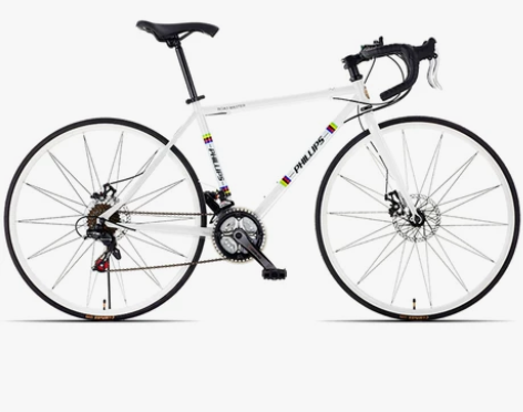 菲利普破风自行车公路车铝合金变速弯把成人男...