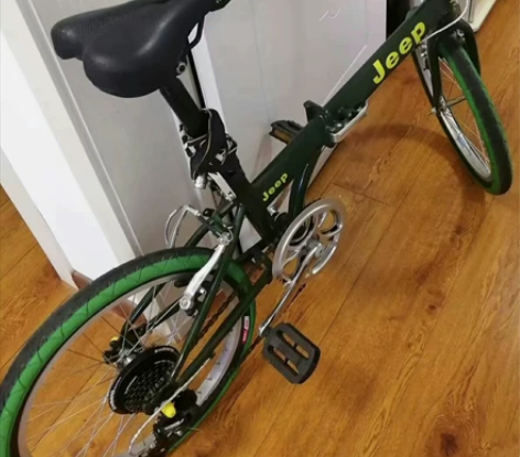 Jeep变速自行车 买了没骑几次!看细节胎...