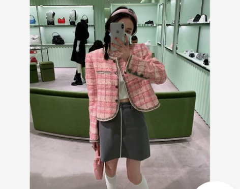 区区欧阳 时髦拼接半身裙女春夏季新款高级A...