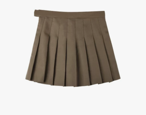 白色百褶裙女夏季辣妹高腰A字裙百搭显瘦半身...