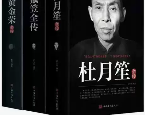 杜月笙全传戴笠全传黄金荣全传上海滩三大亨历...