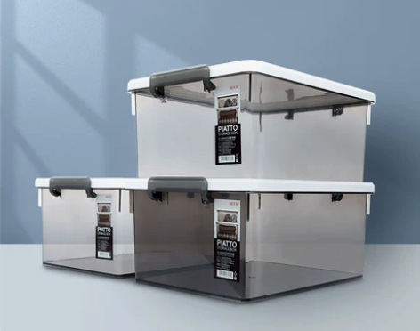 禧天龙收纳箱透明整理箱塑料收纳盒有盖