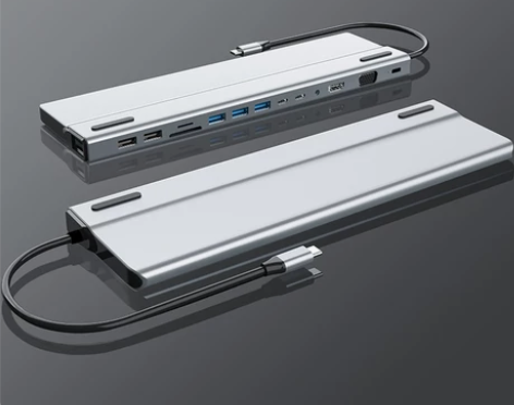 笔记本Typec拓展坞电脑集线分线器USB...