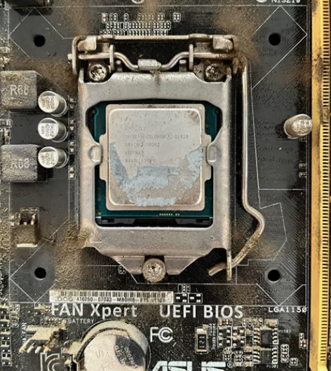 华硕h81 m-k功能完好拆机主板 送个1...