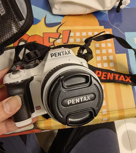 自用单反宾得kx白色，自定义9成新，功能都...