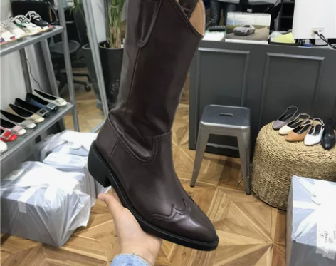 【灰姑娘shoes】2019新尖头套筒舒适...