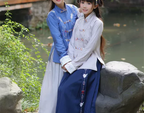 ?兰若庭汉服 立领金鱼扣  二版流年 基友...