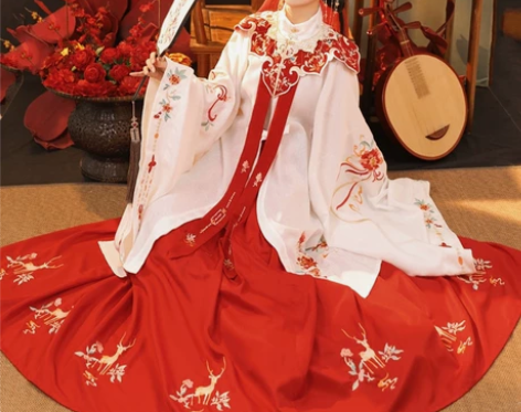 裳云兮原创汉服明制花嫁     仅衣服 全...