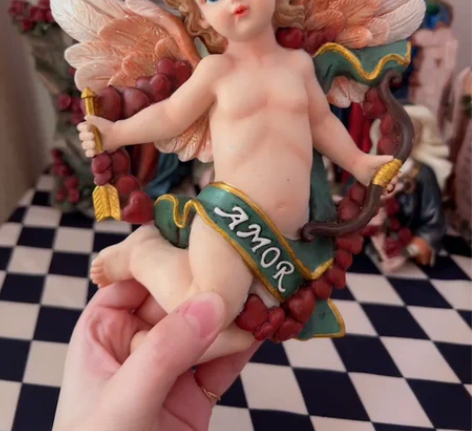 老货树脂丘比特天使壁挂 很漂亮的天使壁挂，...