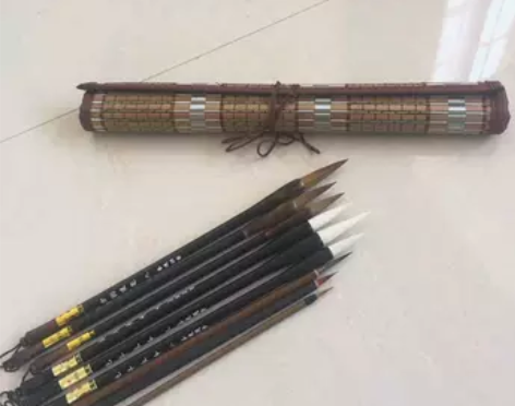 国画毛笔套装9支26.8元包邮纯羊长峰大中...