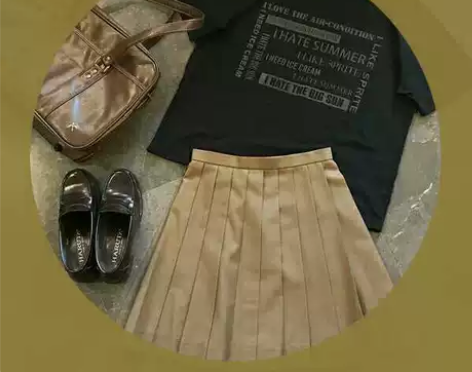 没烦恼小模特同款百褶裙JK制服裙校服裙学生...