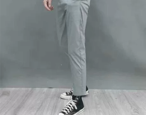 啄木鸟夏季九分休闲裤子男宽松直筒小脚铅笔裤...