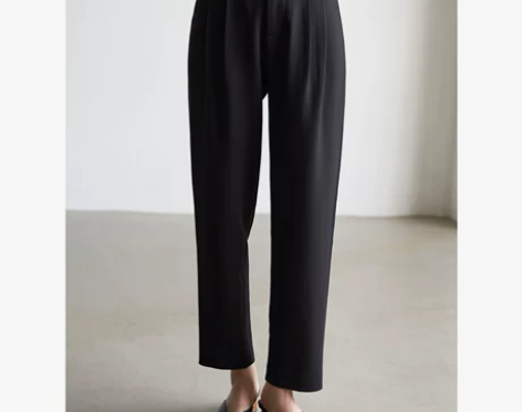 LIMONN春夏垂感西裤烟管裤女显瘦职业铅...