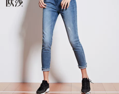秋季新款女裤薄款小脚裤九分裤休闲裤铅笔裤牛...