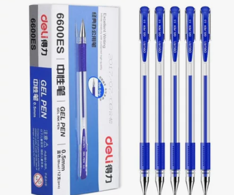 得力6600中性笔12支一盒清货处理 12...