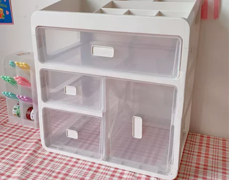 大容量收纳盒置物架子ins多功能杂物抽屉柜...