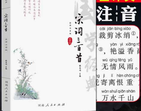 三百唐诗宋词(原文+译文+注释+注音)正版...