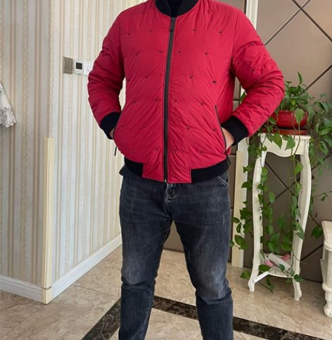 男士短款轻薄羽绒服尺码185白鸭绒 不议价...