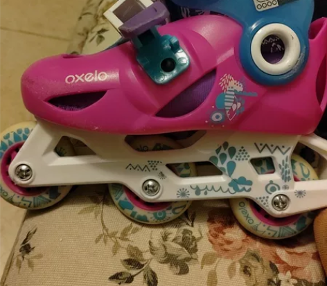 迪卡侬 儿童单排旱冰鞋 滑冰鞋 适合26-...