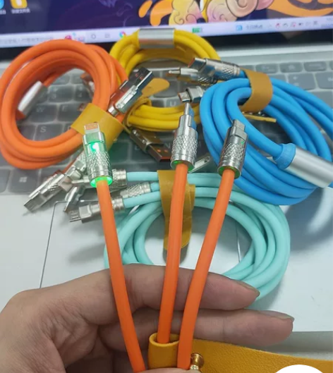 120W手机充电线，超级快充一拖三数据线适...