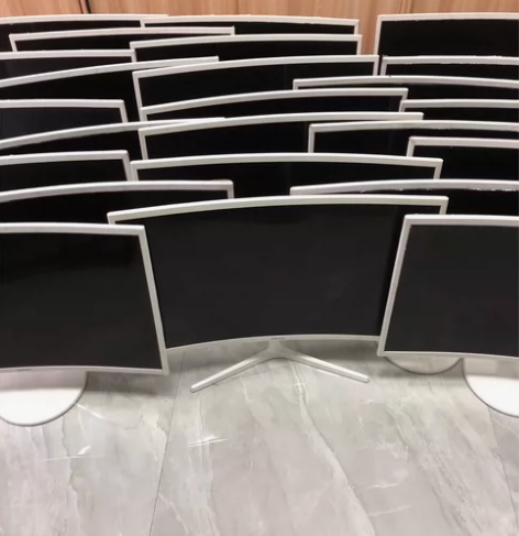 三星32寸显示器 曲面窄边框超薄 电竞游戏...