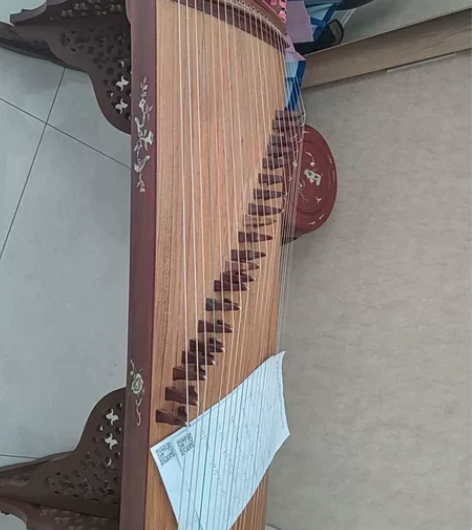 自己的古筝，有用过痕迹，保护的很好，适合想...