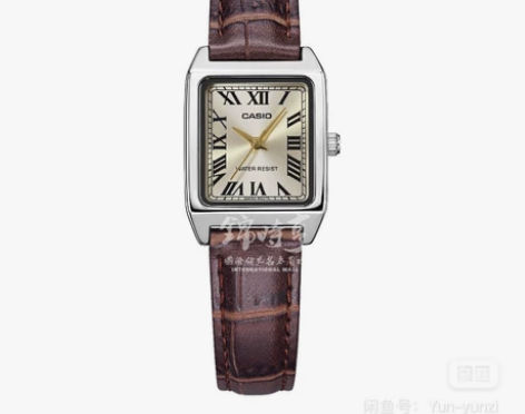 卡西欧/CASIO手表女士小方块表复古石英...