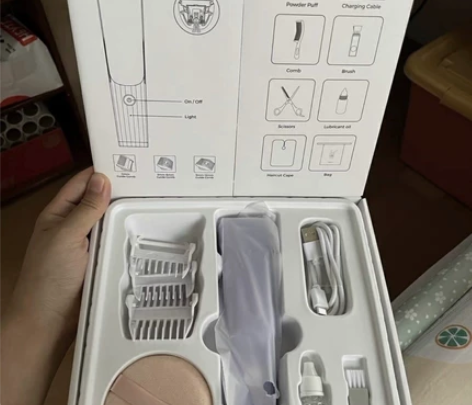 babycare婴儿理发器自动吸发静音剃头...