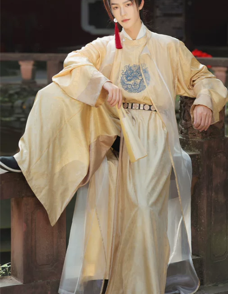 汉伴旗舰店汉服男款唐制圆领袍男生古风仙气