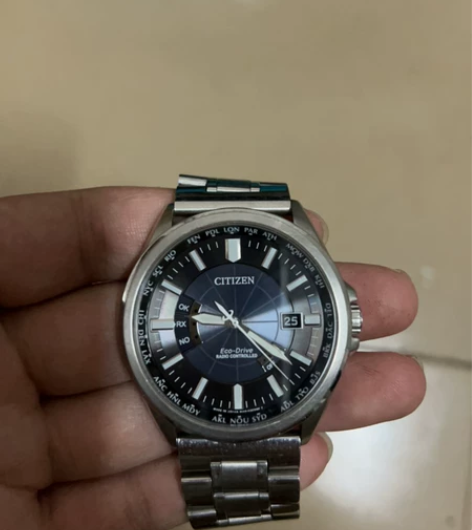 西铁城（CITIZEN）手表光动能多局电波...