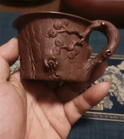 孙长书夫人王杨全手工制作松桩杯，容量150...