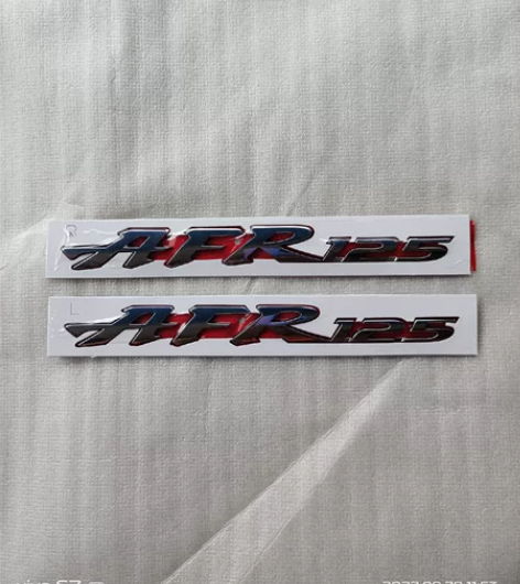 豪爵摩托车踏板车AFR125塑料字母标单边...