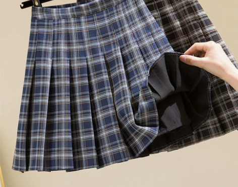 半身裙夏a字裙高腰半裙裙子新款女短款格子短...