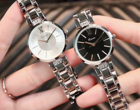 正品金米欧Kimio手表女简约森系链条in...